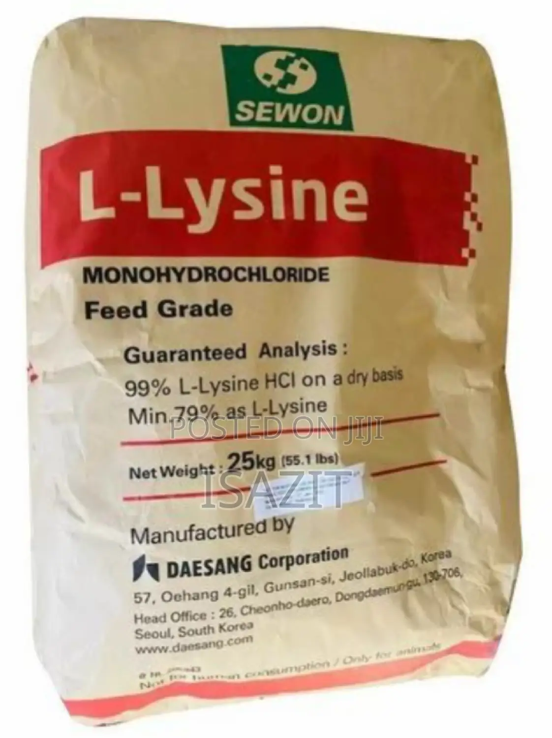 Premium-grade L-lysine – ₦3,800/Kg