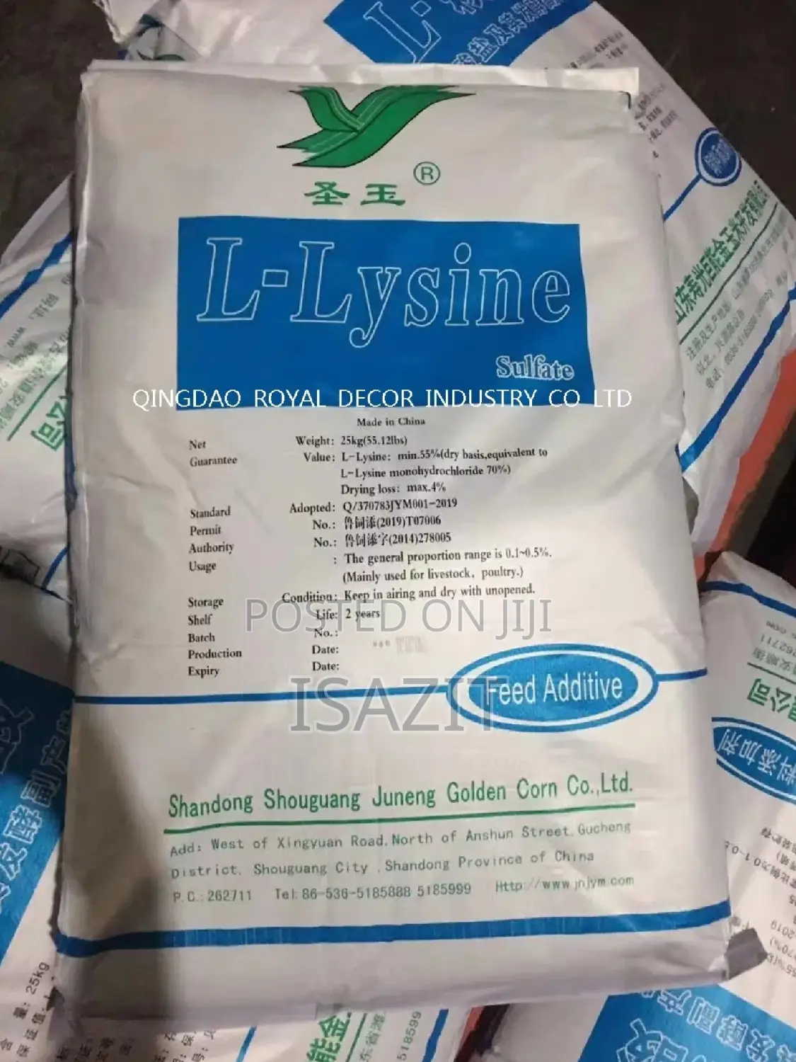 Premium-grade L-lysine – ₦3,800/Kg