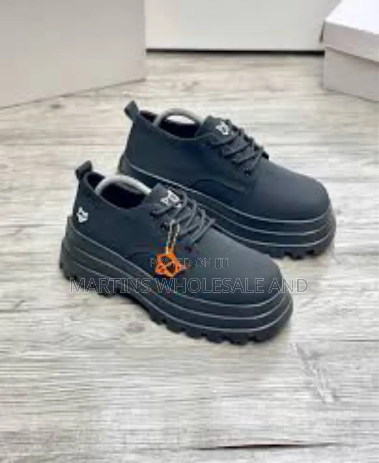 Black Naked Wolfe Platform Lace-Up Shoes.