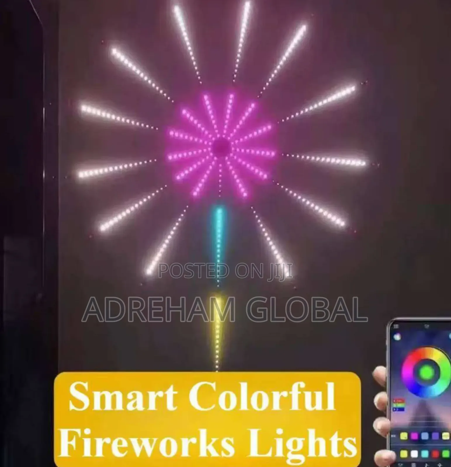 Led RGB Fireworks Light