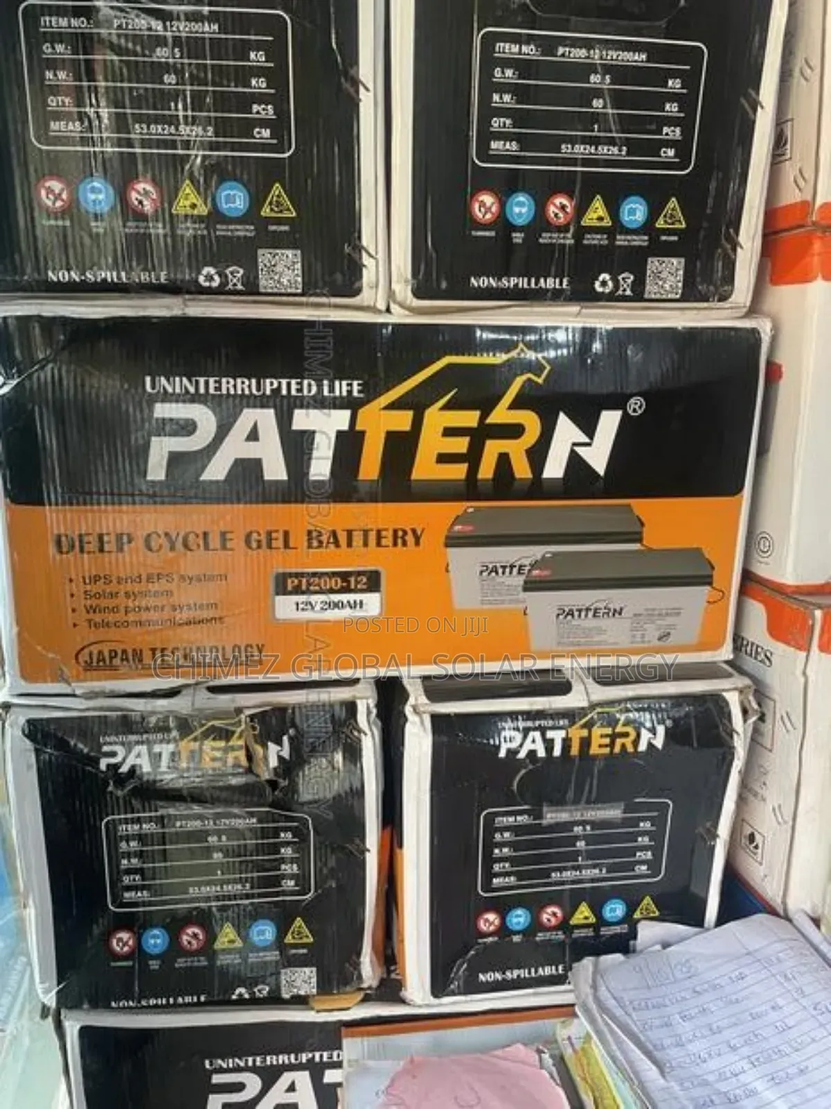 Pattern Tubular Batteries