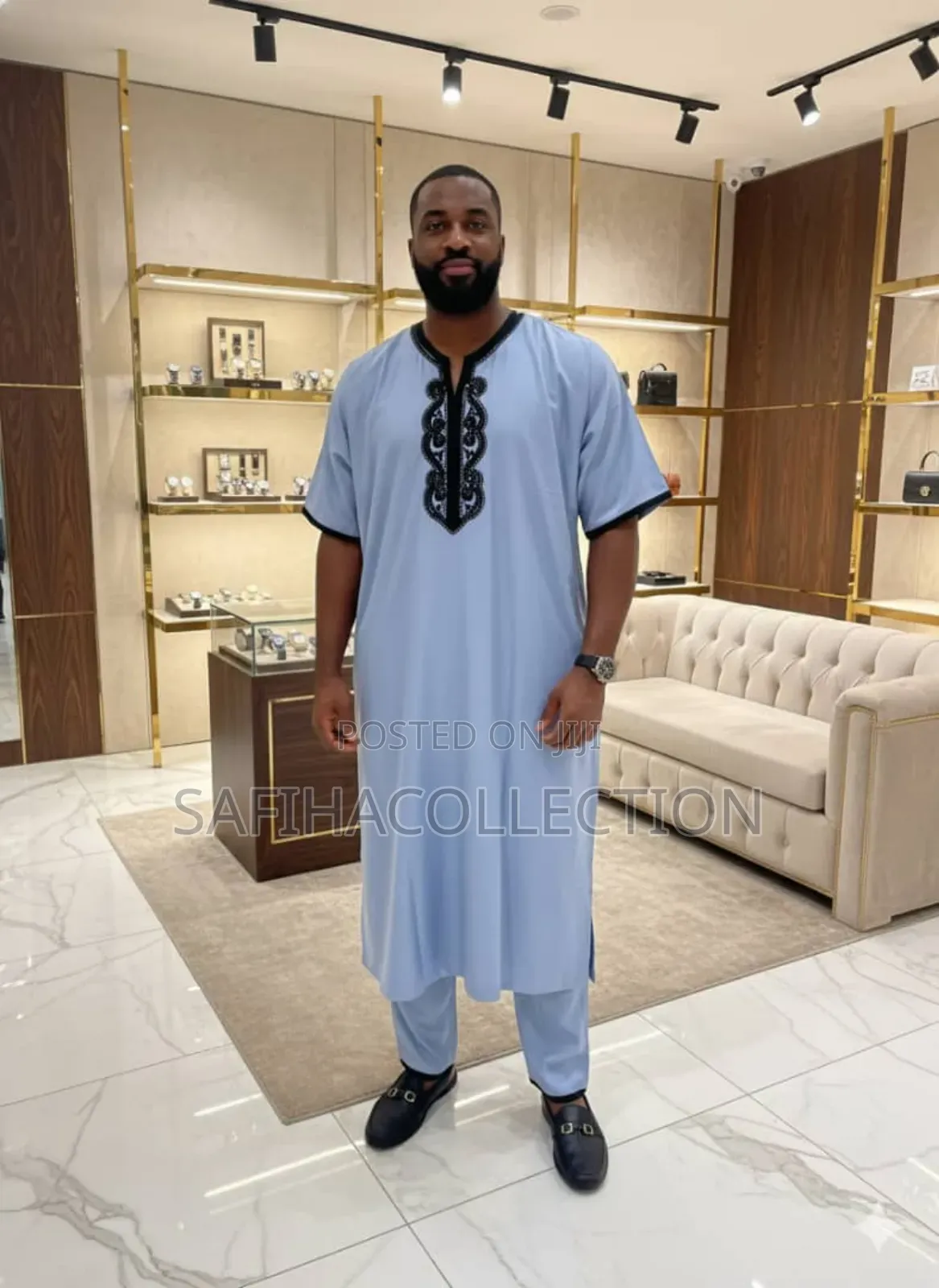 Cotton Morocco Top and Trouser Jallabiya