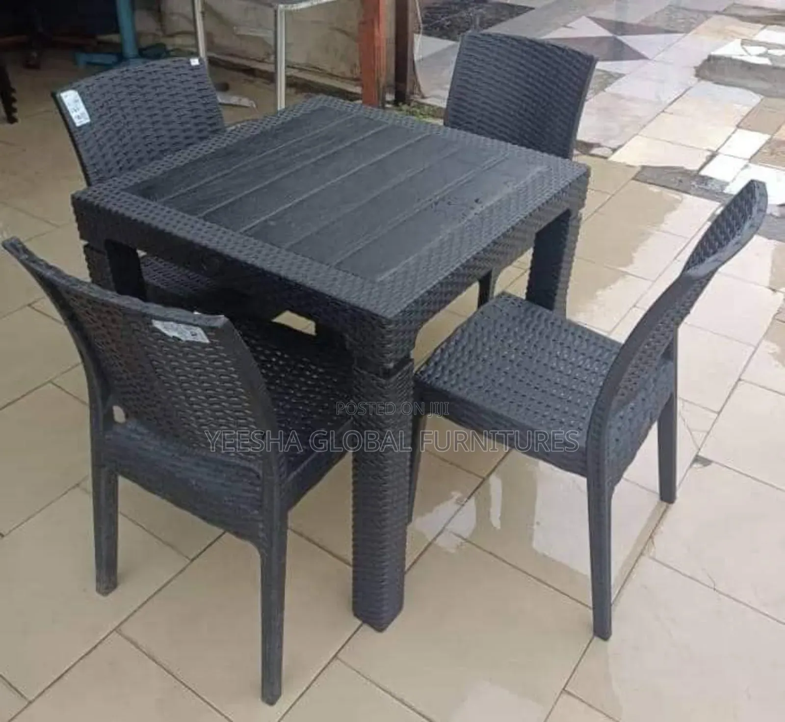 By4 Restaurant Set of Chairs and 1 Table