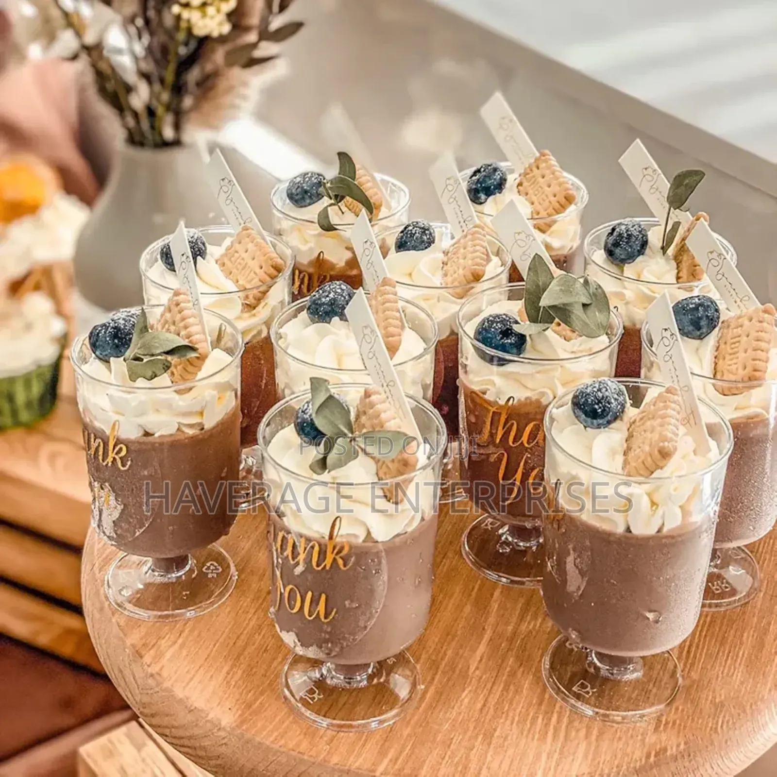 3.5 Oz Plastic Dessert/Parfait/Shot Wine Cups Disposable 100pces