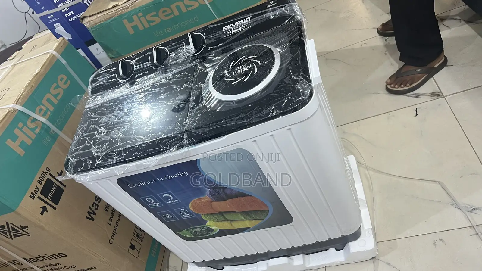 Skyrun 7kg Manual Washer – Space-saving Laundry Machine