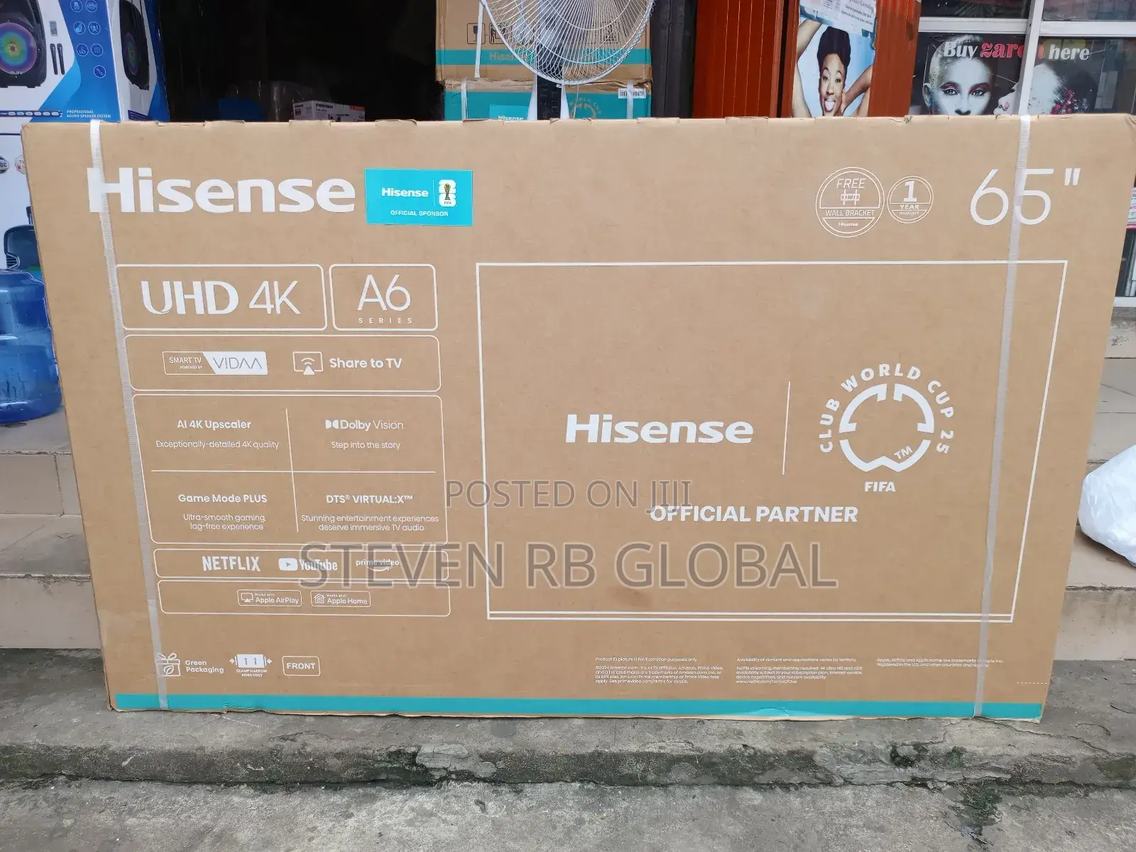 Hisense 65a6q | 65′′ Uhd Vidaa Smart Tv (With Free Wall Bracket)