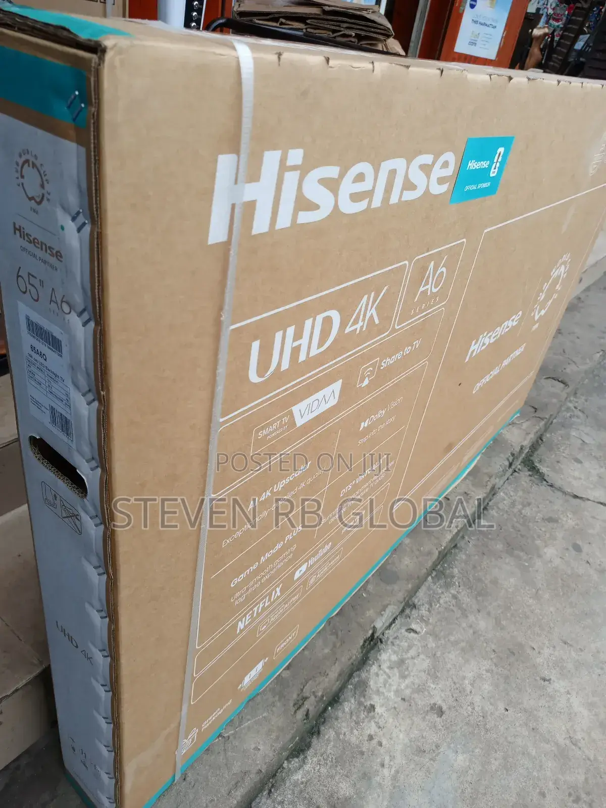Hisense 65a6q | 65′′ Uhd Vidaa Smart Tv (With Free Wall Bracket)