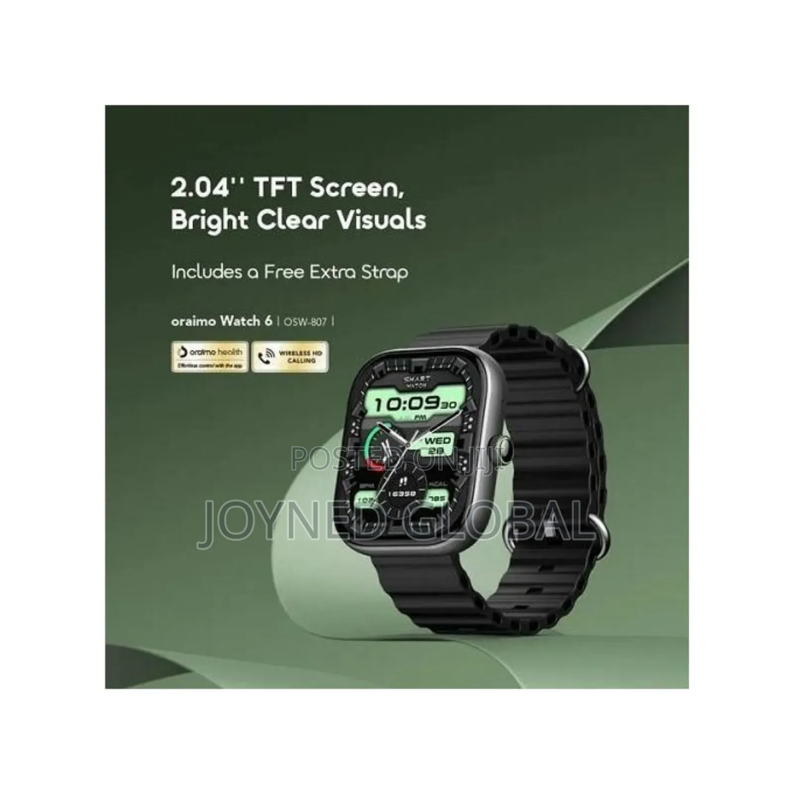 Oraimo Watch 6 With Active Ai Features, Bluetooth Call and Health Chek
