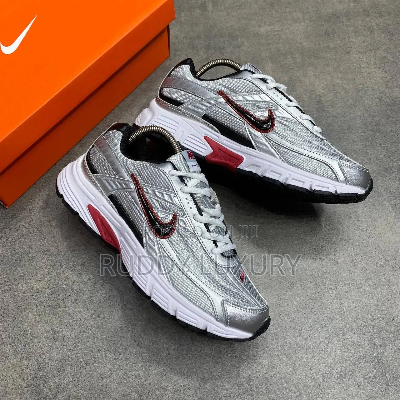 Nike Initiator Metallic Silver Red Sneakers 