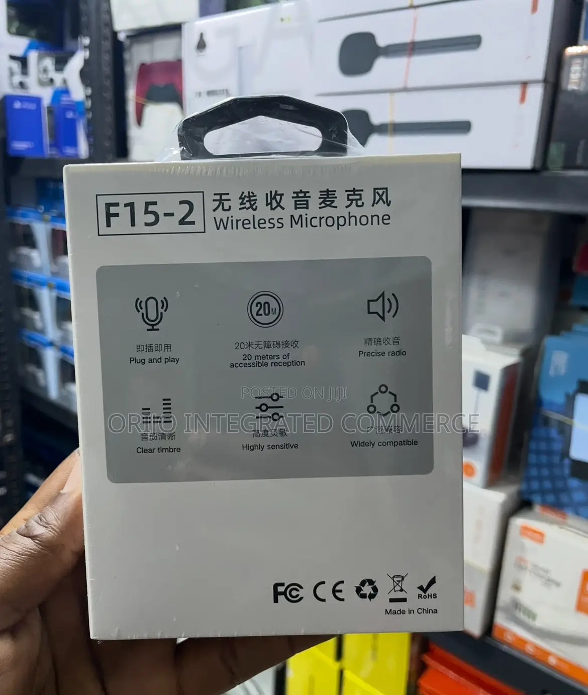 F15-2 Dual Wireless Microphone for iPhone and Type C Android