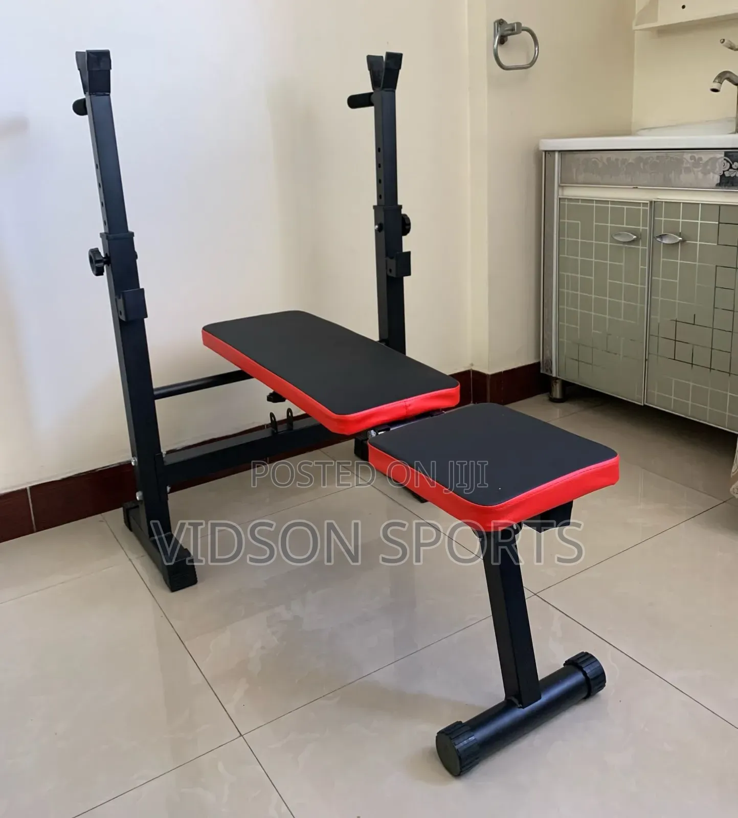Weight Bench and 55kg Weight Set