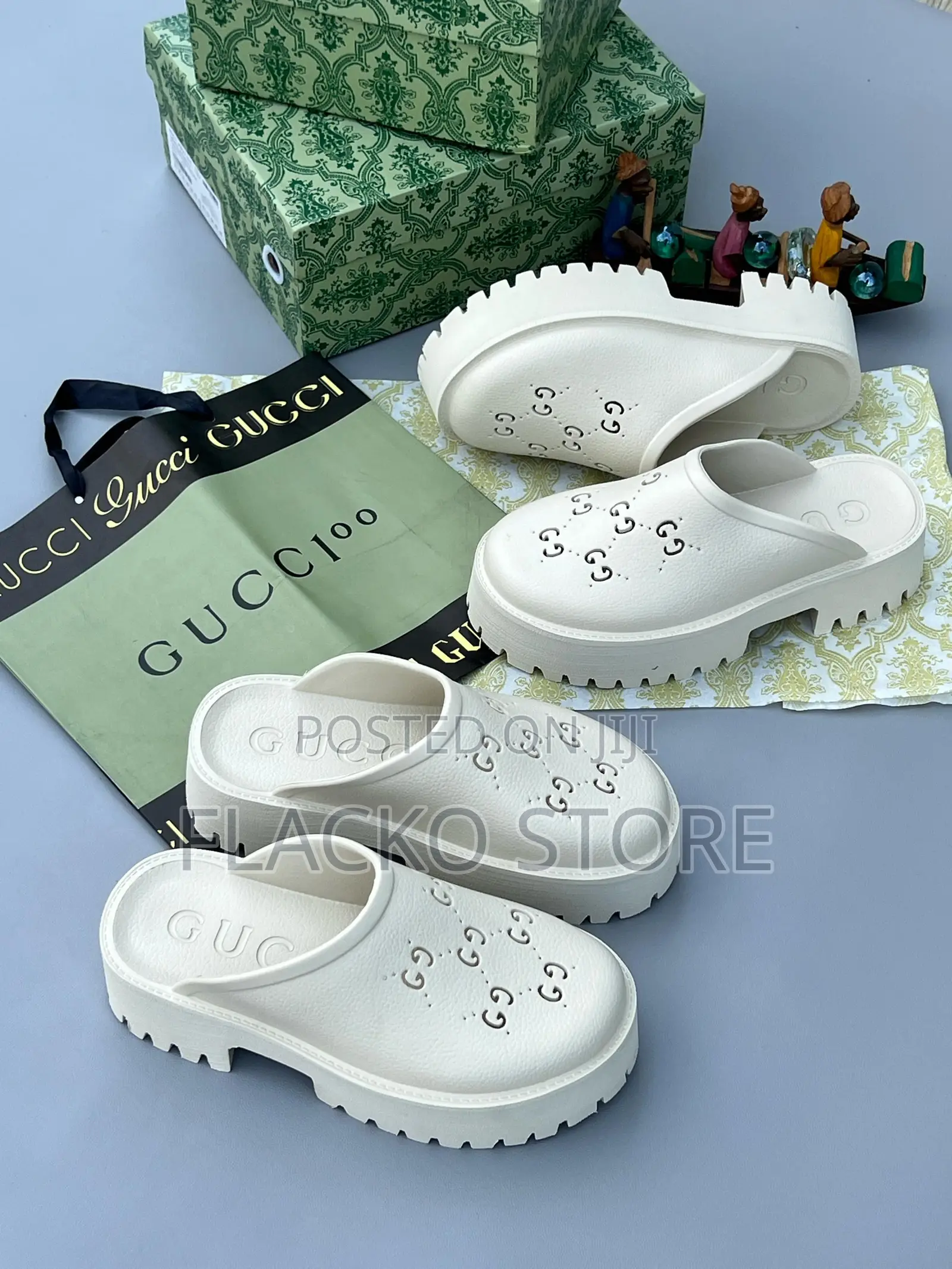 Original Gucci Luxury Rubber Slip Ons