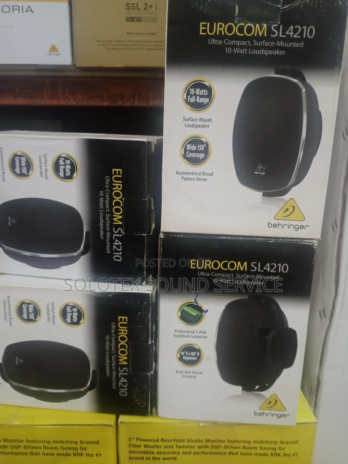 Quality Pair Behringer Eurocom Sl4210 Loud Speaker