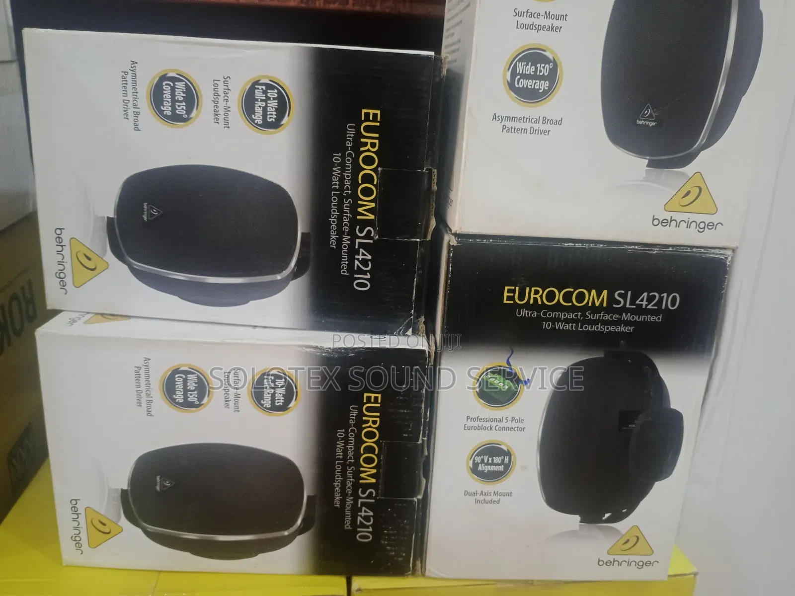 Quality Pair Behringer Eurocom Sl4210 Loud Speaker