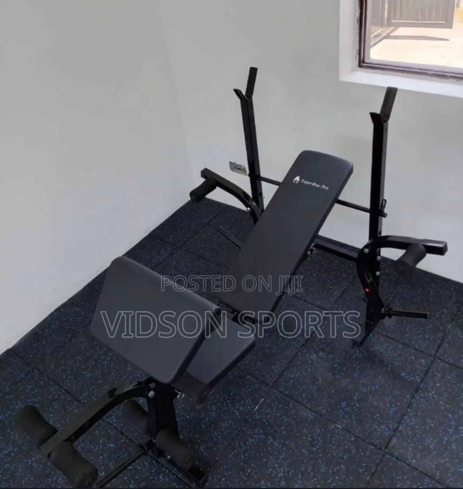 Weight Bench With Arm Curl and 55kg Dumbbell Chrome Weight