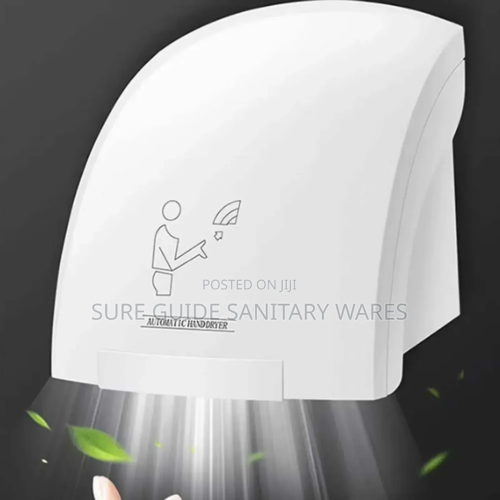 White Brimix Hand Dryer