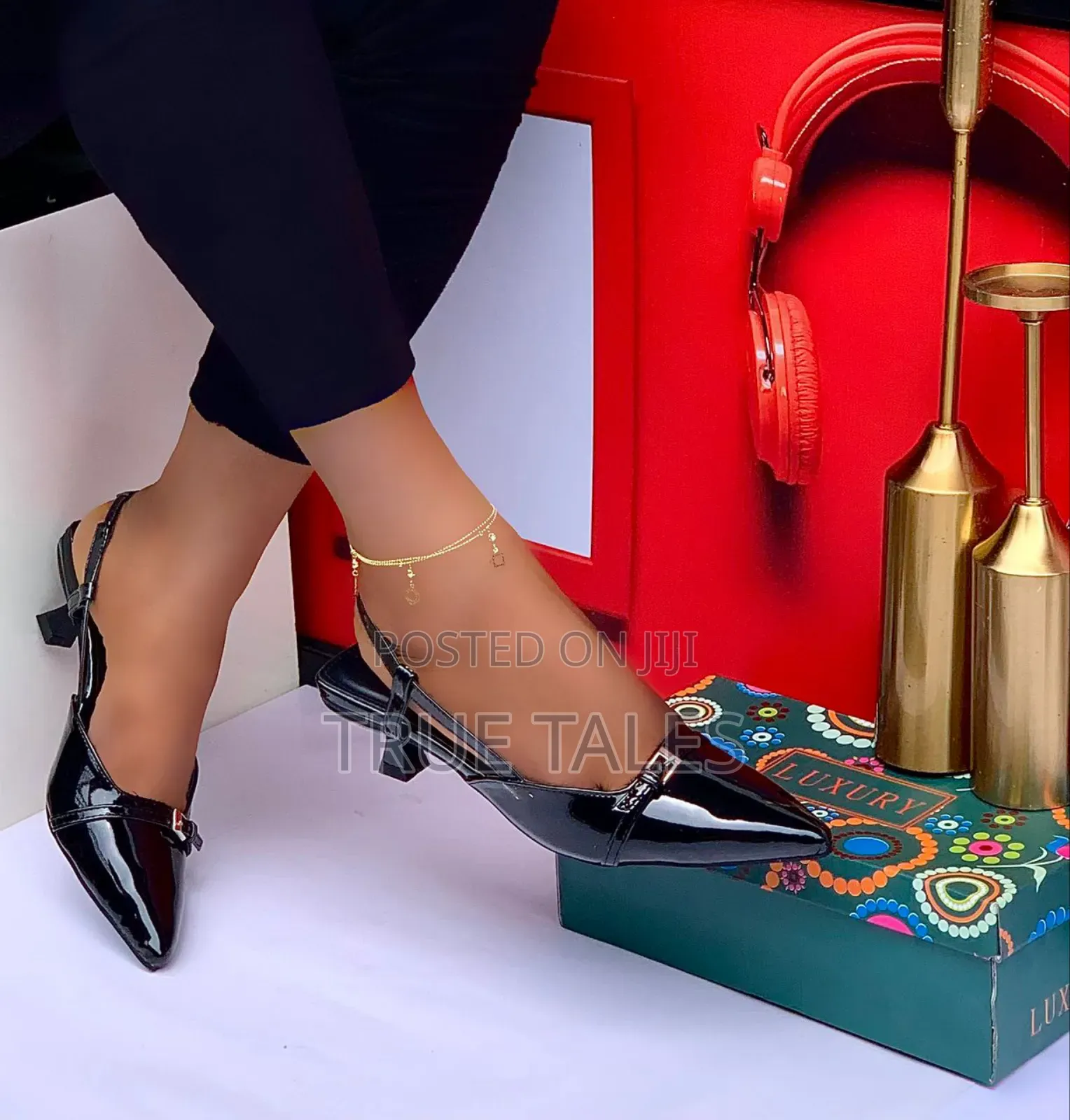 Formal Classy Pointed-toe Leather Kitten Heel. Sizes 37-42. #Iys