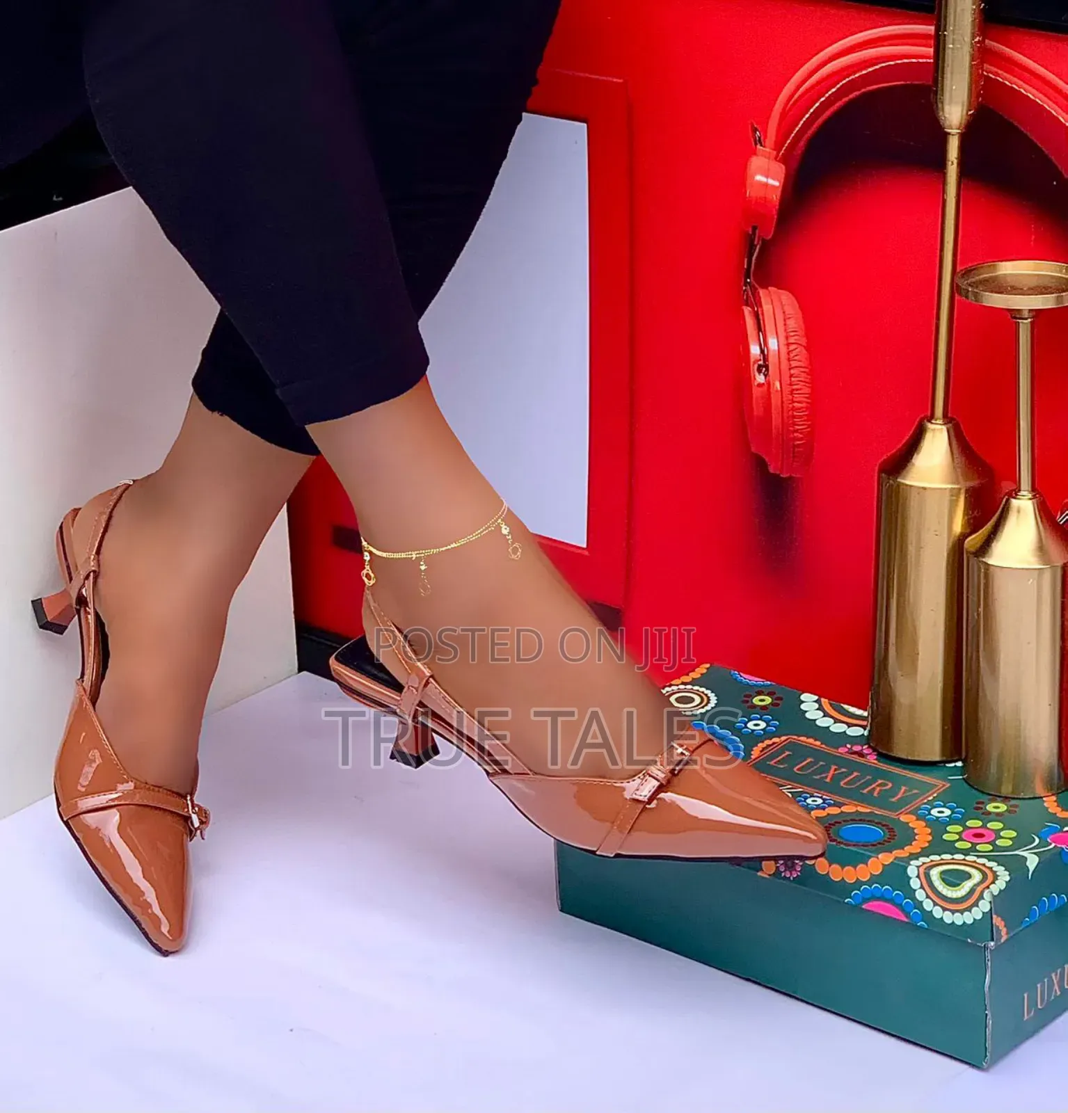 Formal Classy Pointed-toe Leather Kitten Heel. Sizes 37-42. #Iys