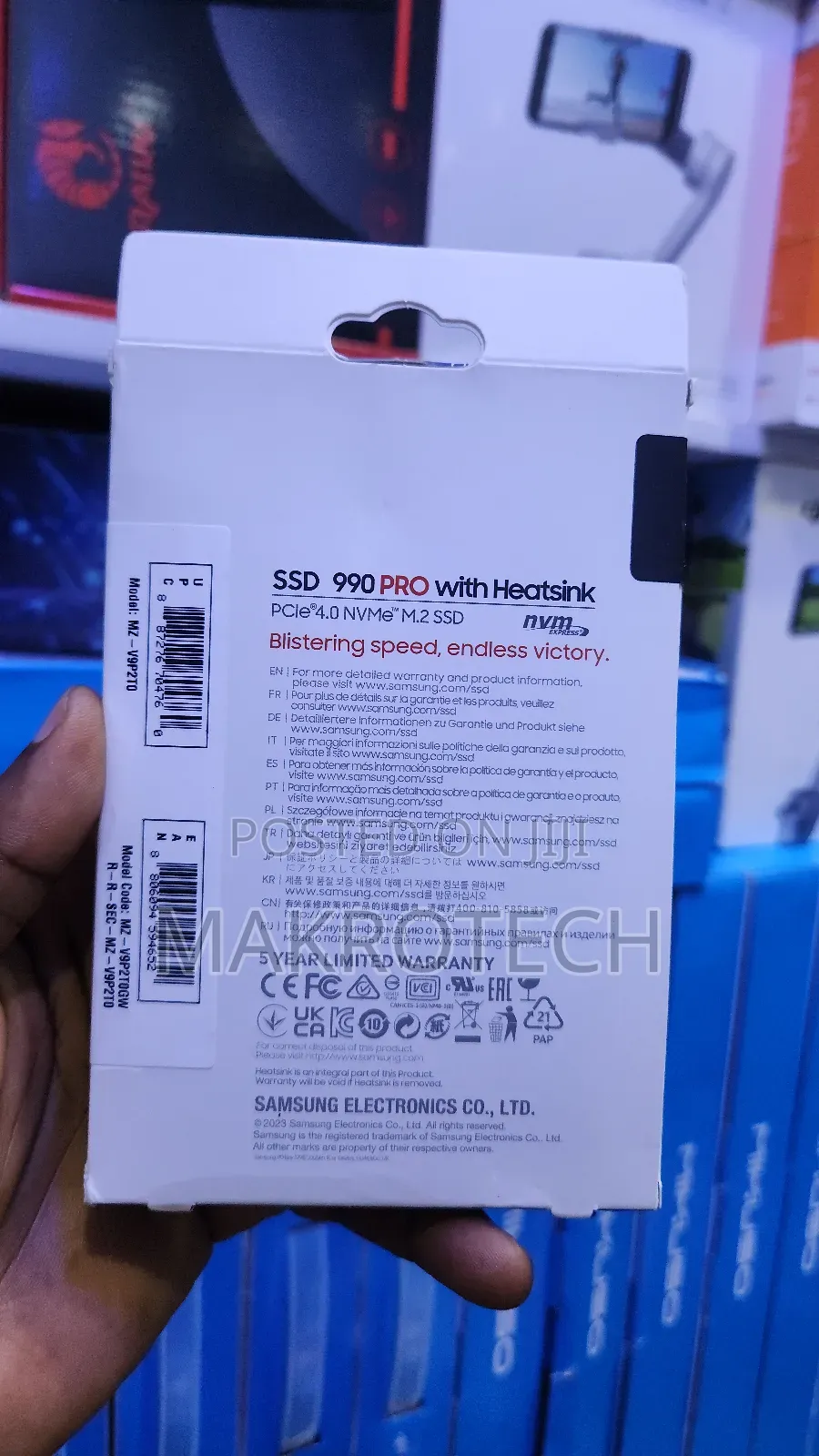 Samsung 990 Pro Ssd 2tb Pcie 4.0 M.2 2280 Internal Ssd 7450mbps