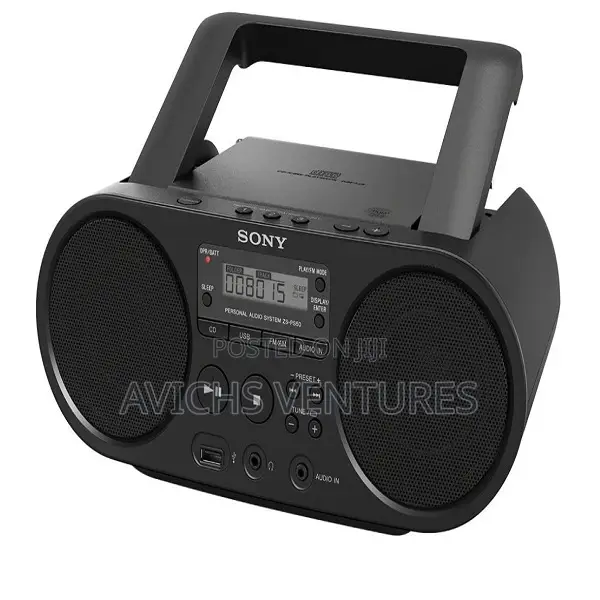 Portable Cd Boombox Player Digital Tuner Am/Fm Radio Usb Playback