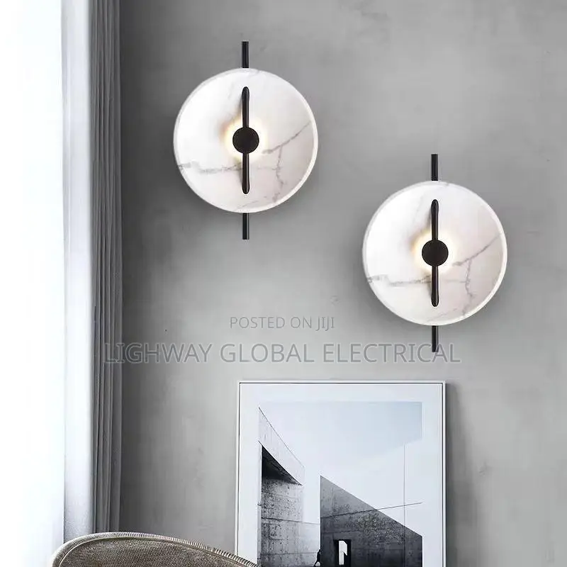 Living Room Resin Circular Wall Lamp