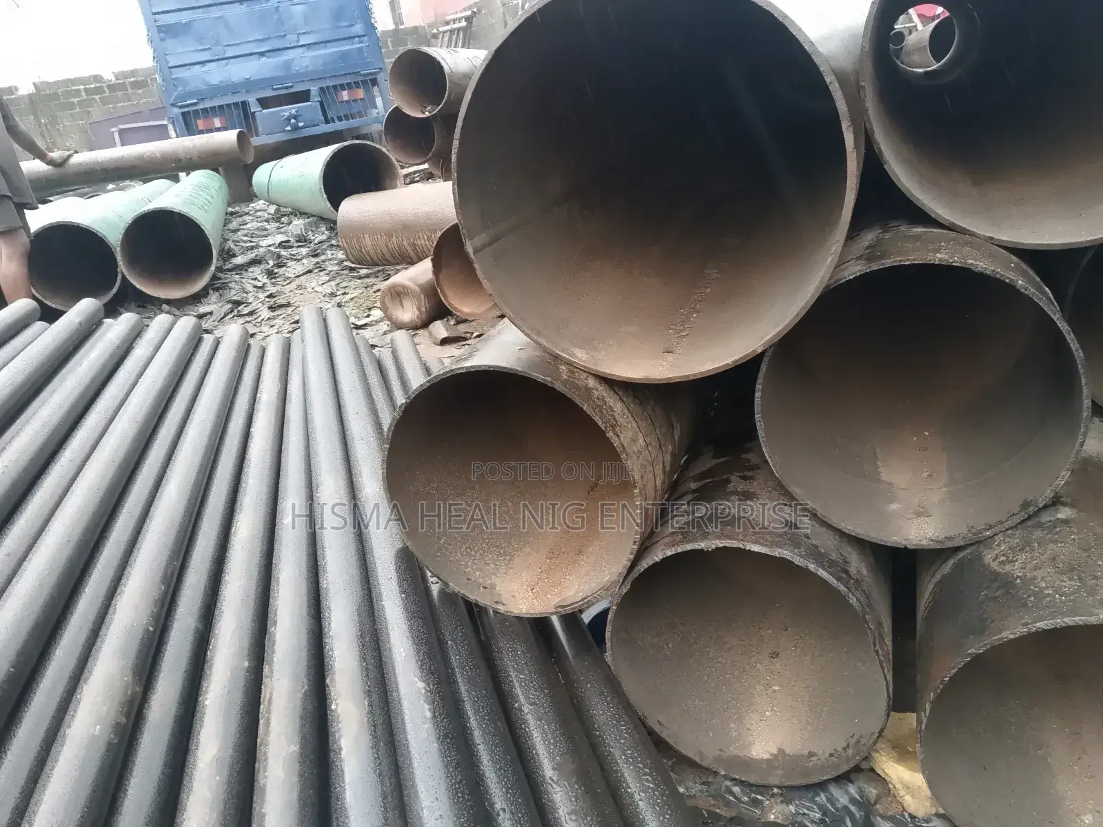 12inches by 5mm by 20ft Cylindrical Steel Pipe