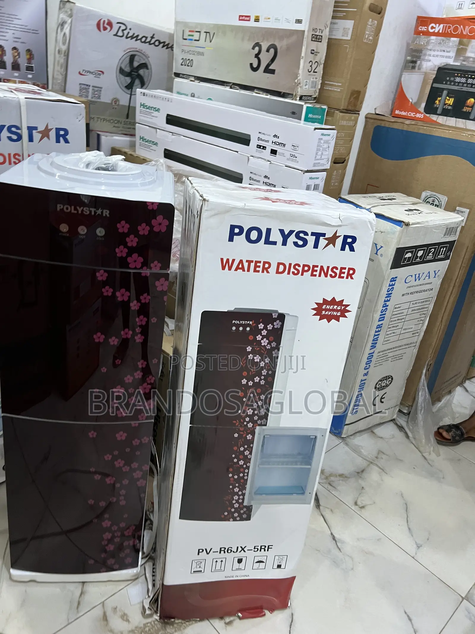 Polystar Pv-R6jx-5rf | Fast Cooling Water Dispenser | Freezer Section