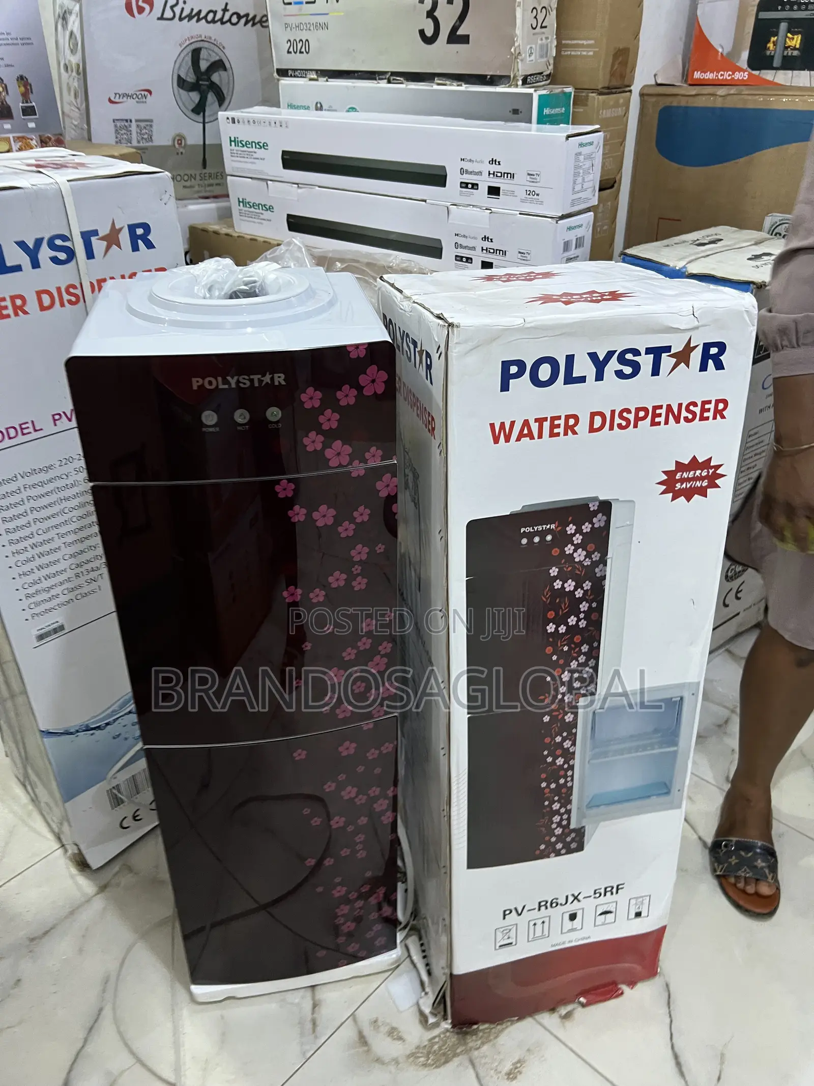 Brand New Polystar Water Dispenserpv-R6jx-5rf | Inbuilt Cabinet Space