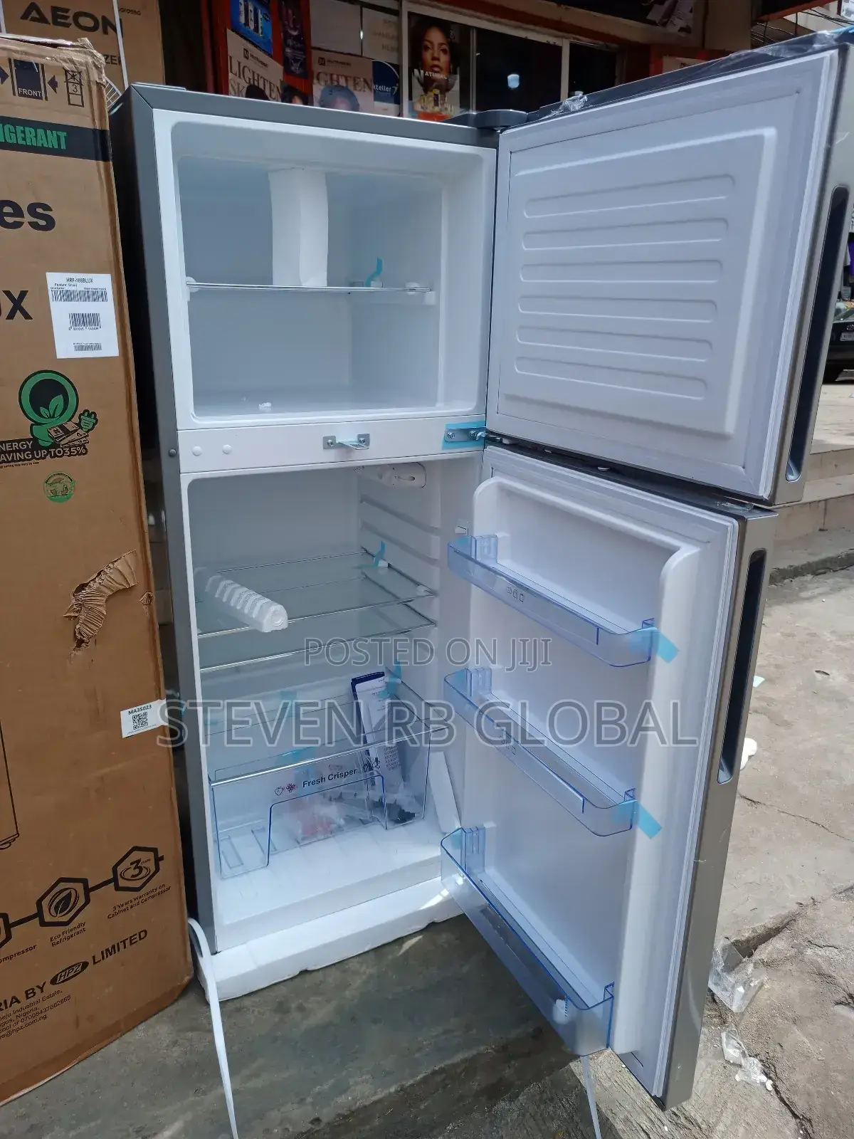 Haier Thermocool 185l Double Door Refrigerator | HRF-185blux R6 SLV
