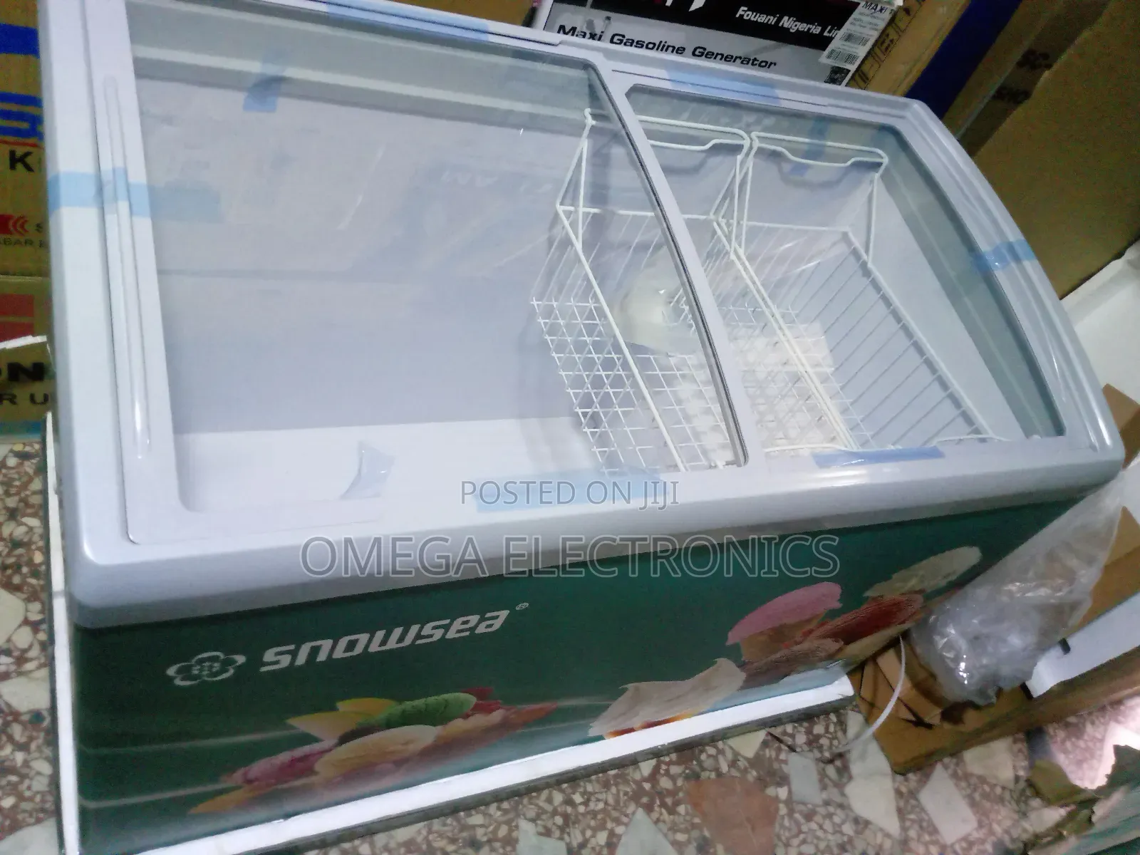 Snow Sea Ice Cream Freezer 4ft Low Voltage