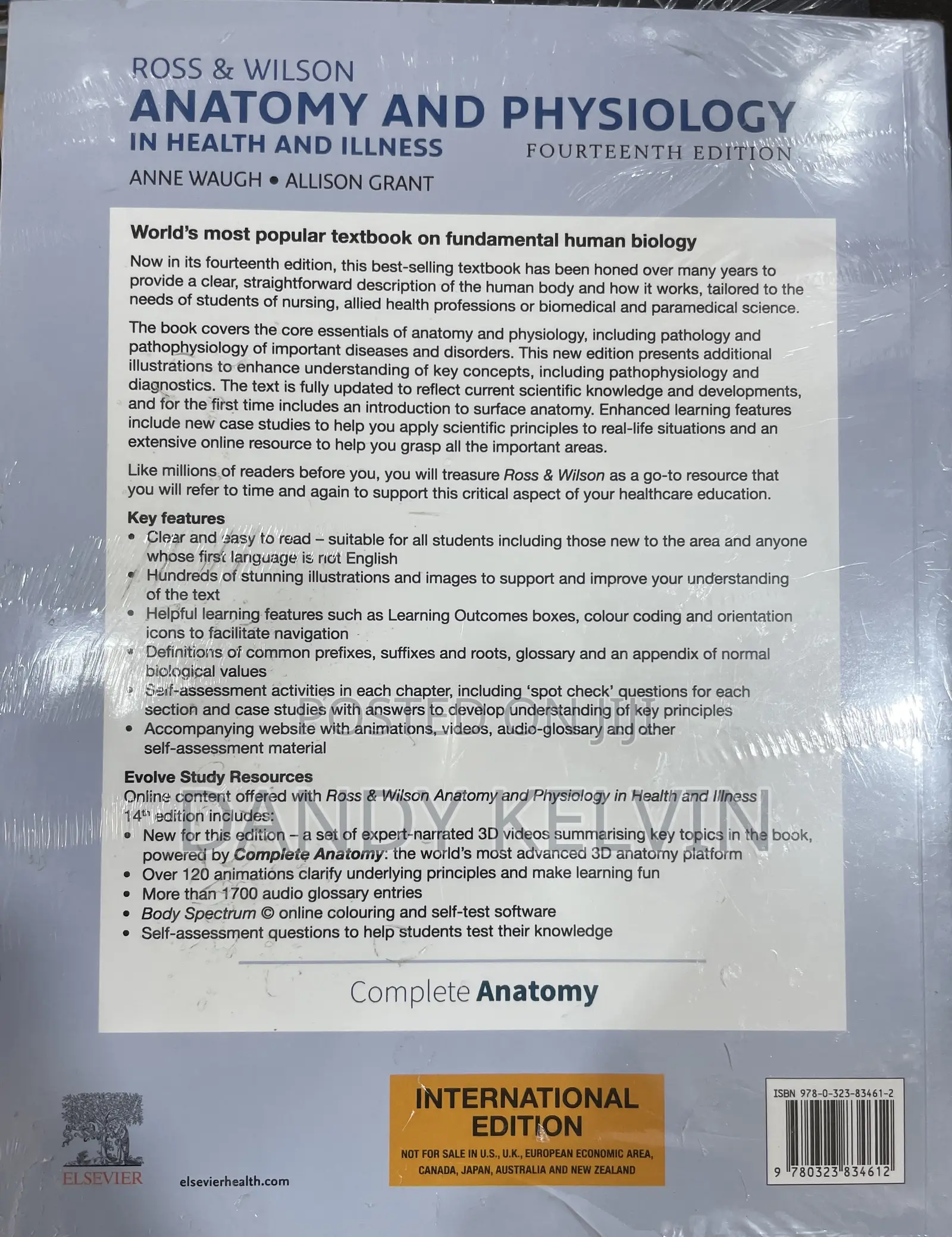 Ross and Wilson Anatomy and Physiology