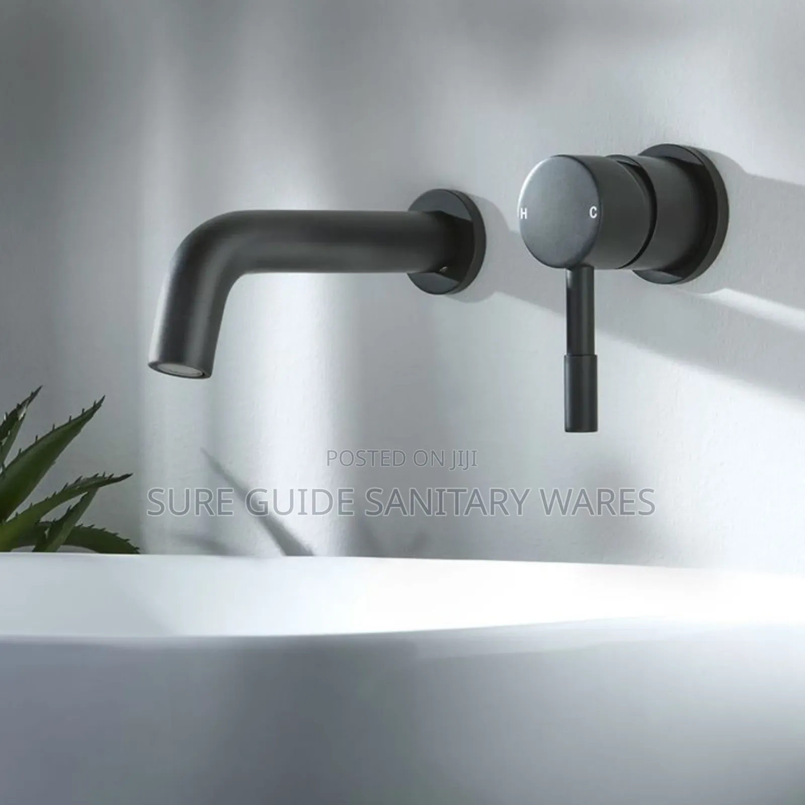 Matt Black Conceal Basin Tap