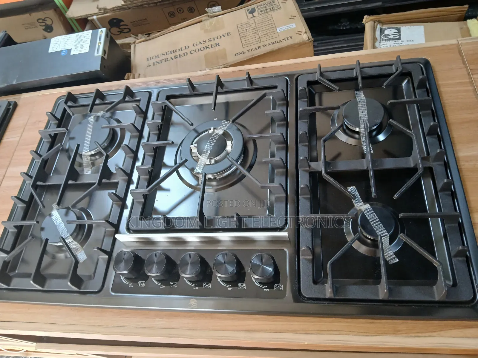 Original Gs Luxury Inbuilt 5 Burners Gas Cooker 60x90cm 100% Copper