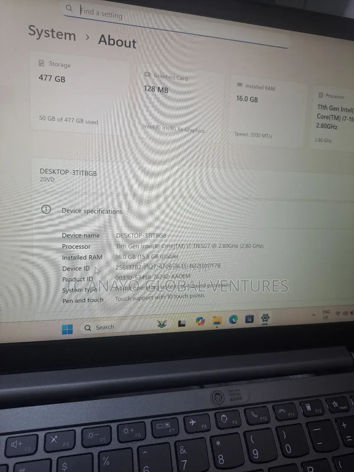 Laptop Lenovo ThinkBook 14s Gen 2 16GB Intel Core I7 SSD 512GB