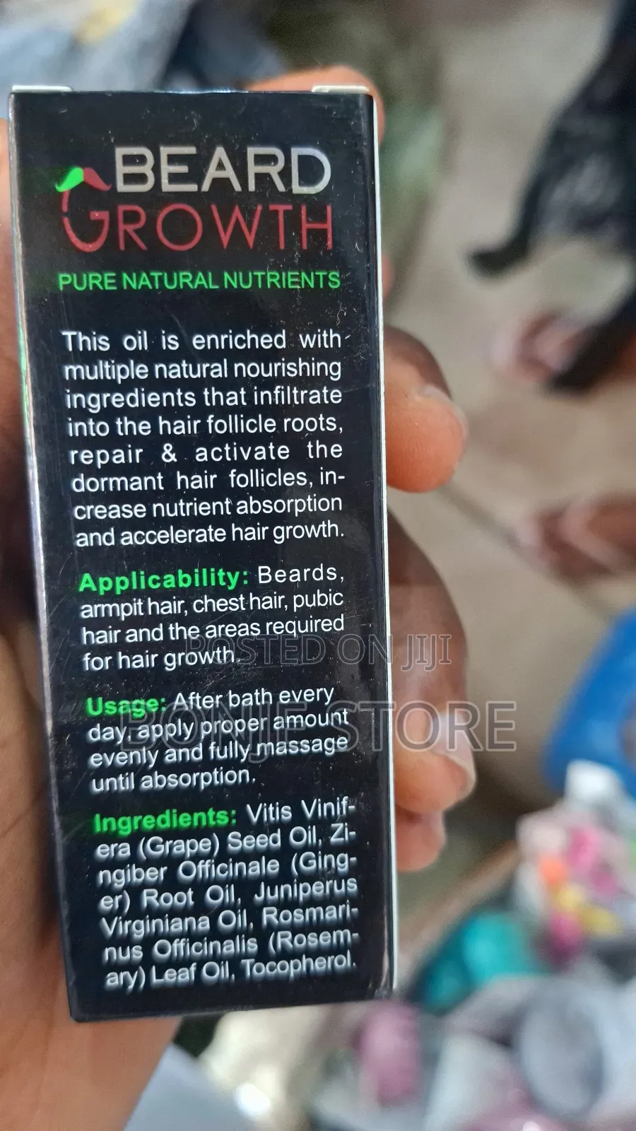 Beard Growth Natural Nutrients Oil - For Men