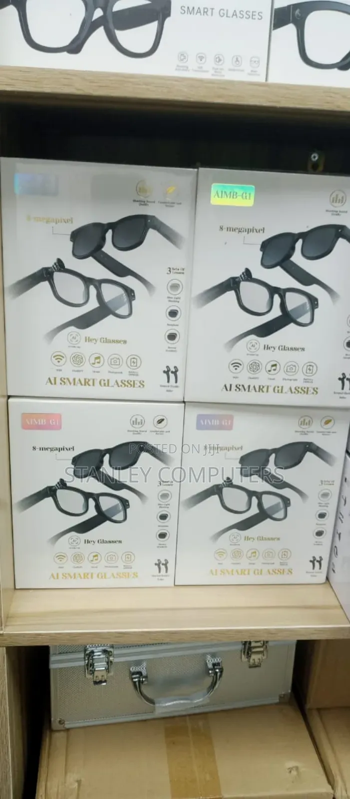New Pairs of Aimb-G1 Ai Smart Glasses (Black Colour)