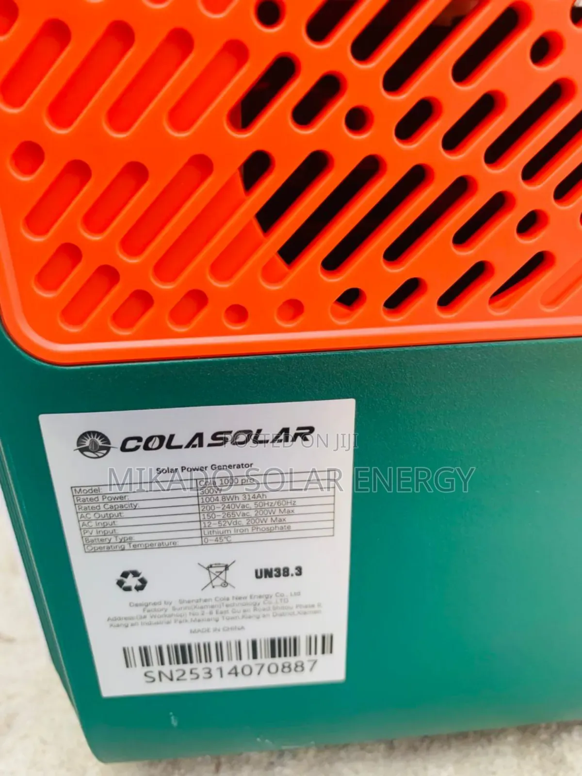 Colasolar 1kwh Pro Portable Solar Generator – Reliable Power Anywhere!