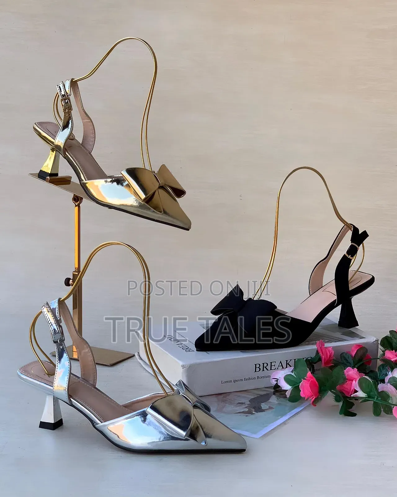 Classy Women's Pointed-toe Kittenheels With Bow Design.Sizes 37-42.#Eb