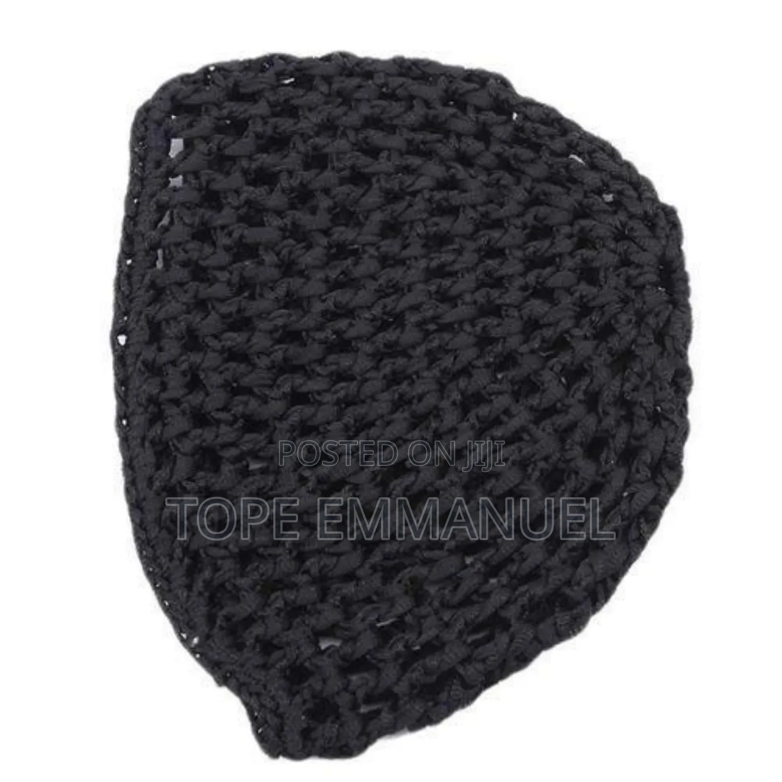 Elastic Hair Net Caps Sleep Cap-Black- 3 PCS
 