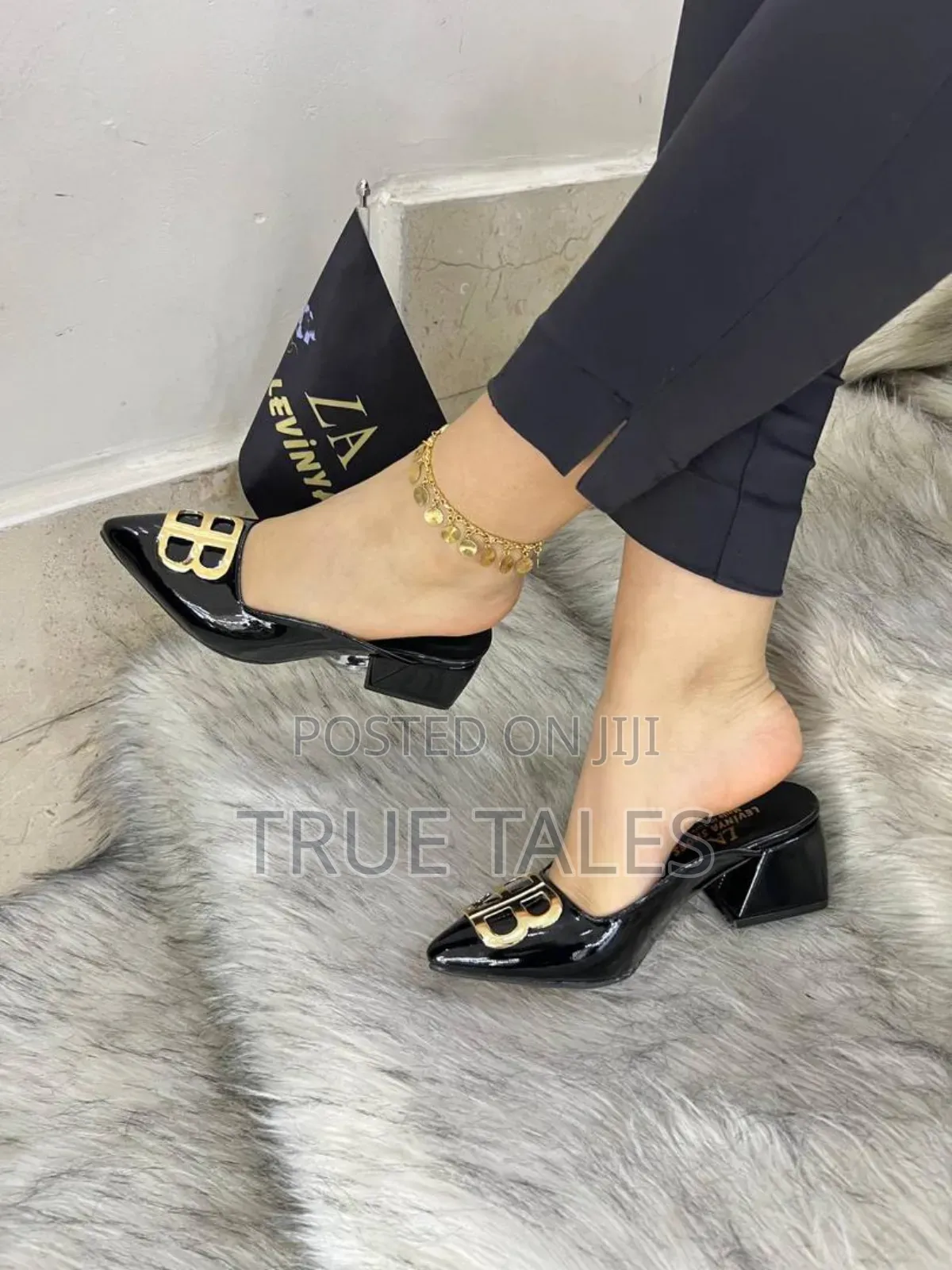 Pretty Women's Block Short Heels Slippers. Sizes 37-42.  #Em