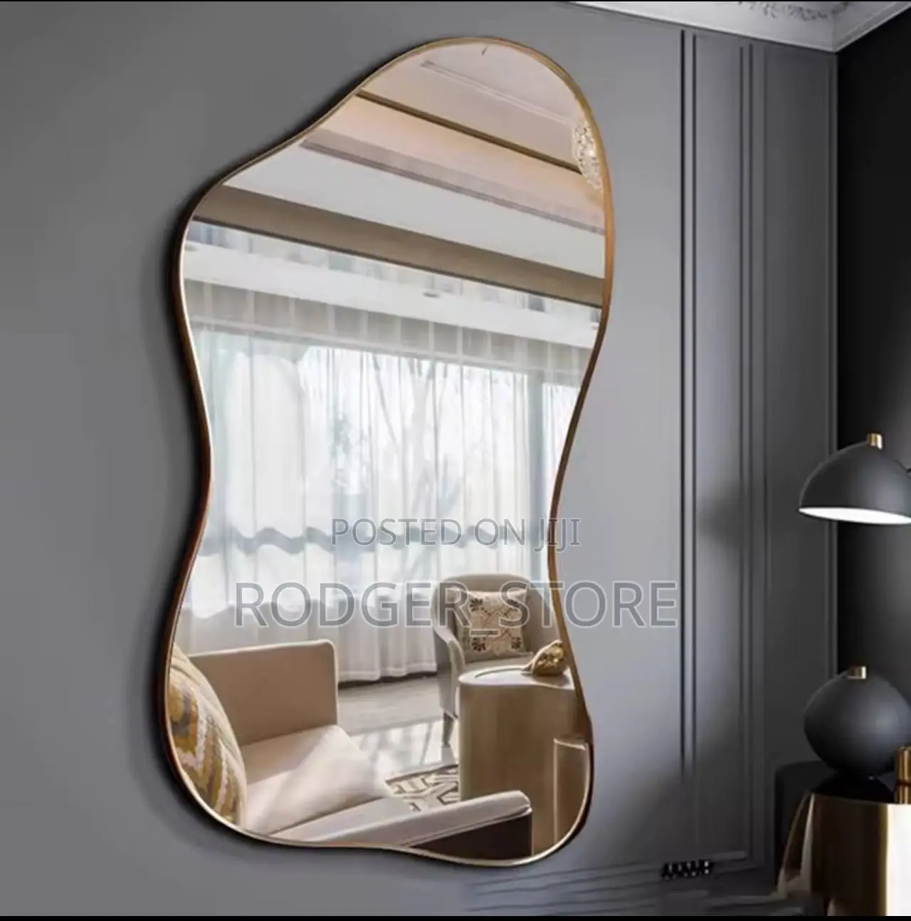 Large Size Full Body Mirror Standing Art Wall Luxury