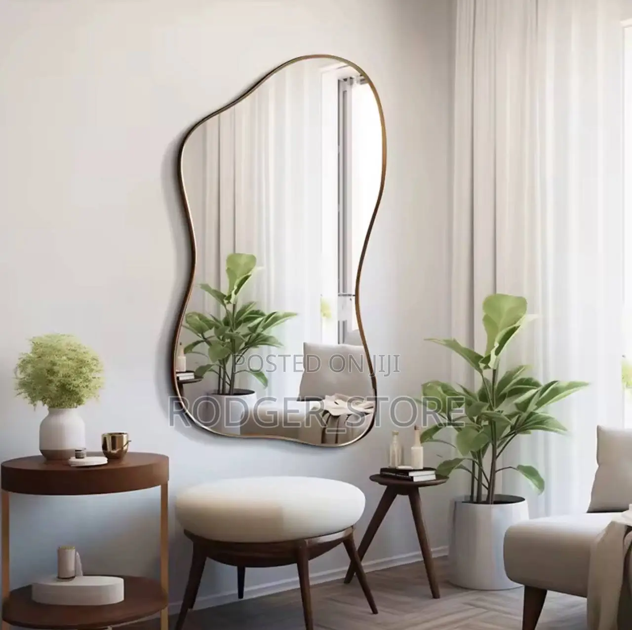Large Size Full Body Mirror Standing Art Wall Luxury