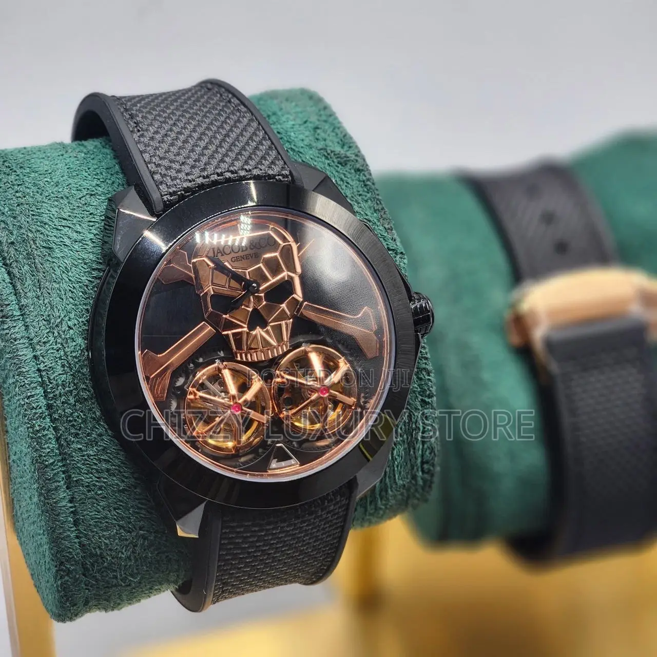 Jacob Co Quality Luxury Men Automatic Engine Wristwatch