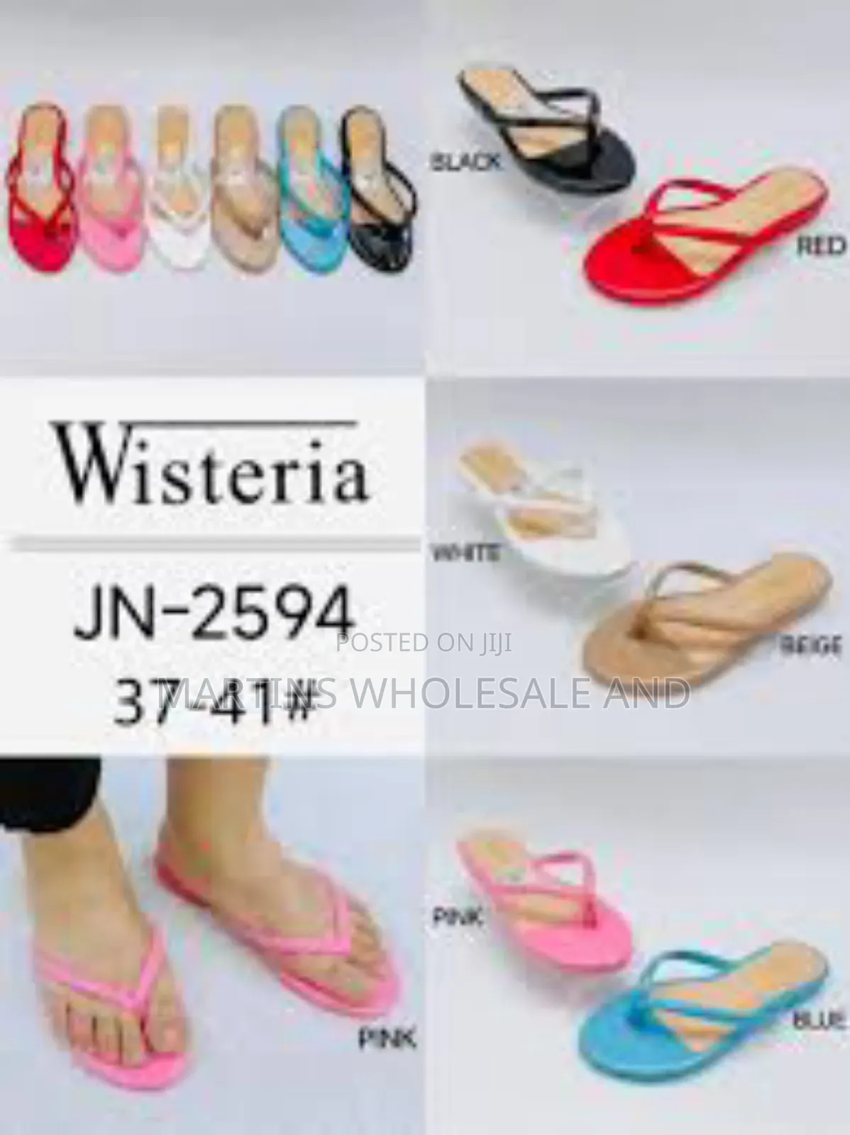 Wisteria Jn-2587 Low-Heel Slippers