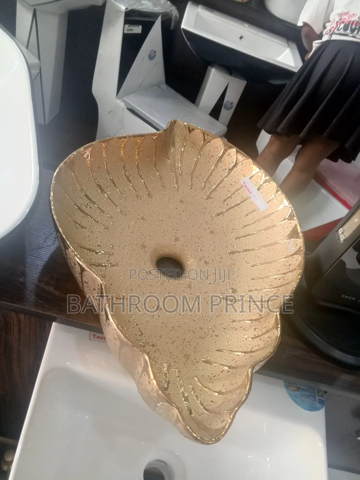 Gold Plated Countertop Basin