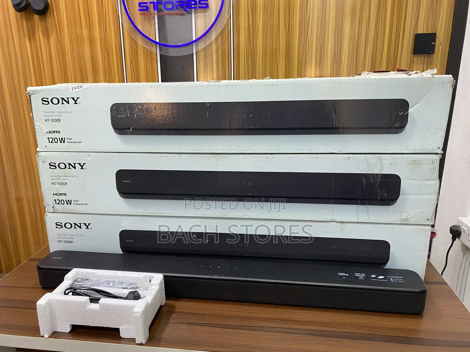 Sony Ht-S100f Single Soundbar With Inbuilt Subwoofer