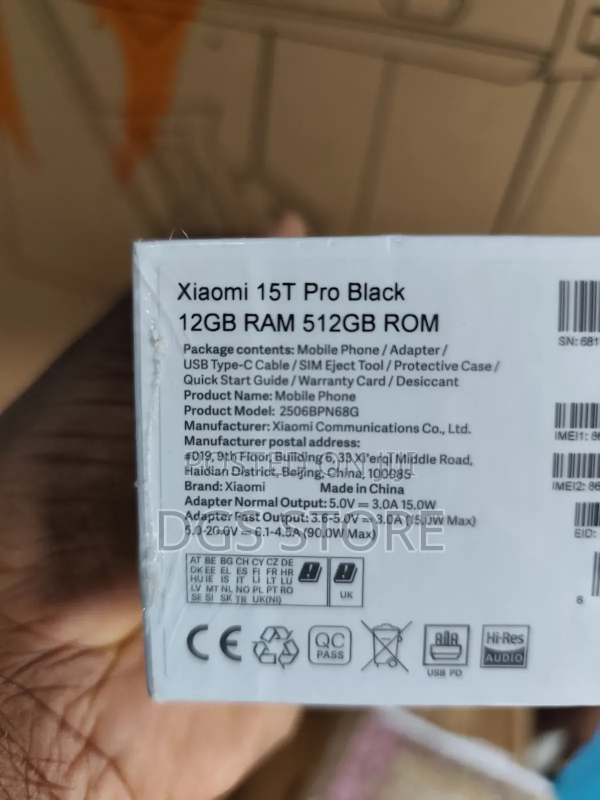 New Xiaomi 15T Pro 512 GB Black