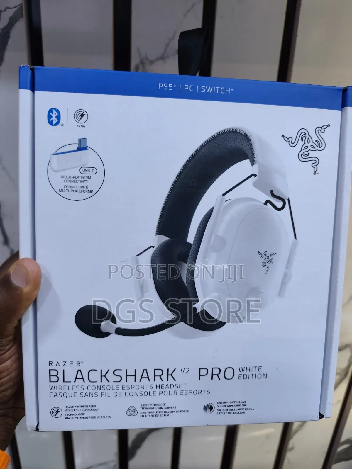 Razer Blackshark V2 Pro White Edition Wireless Headphone