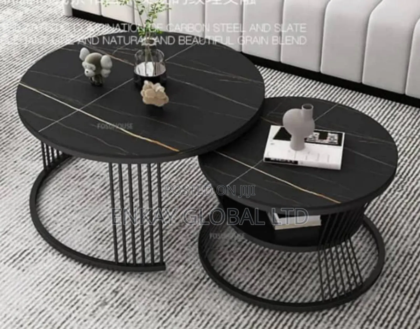 Marble Top Top Center Table and Side Stool for Home Use and Office