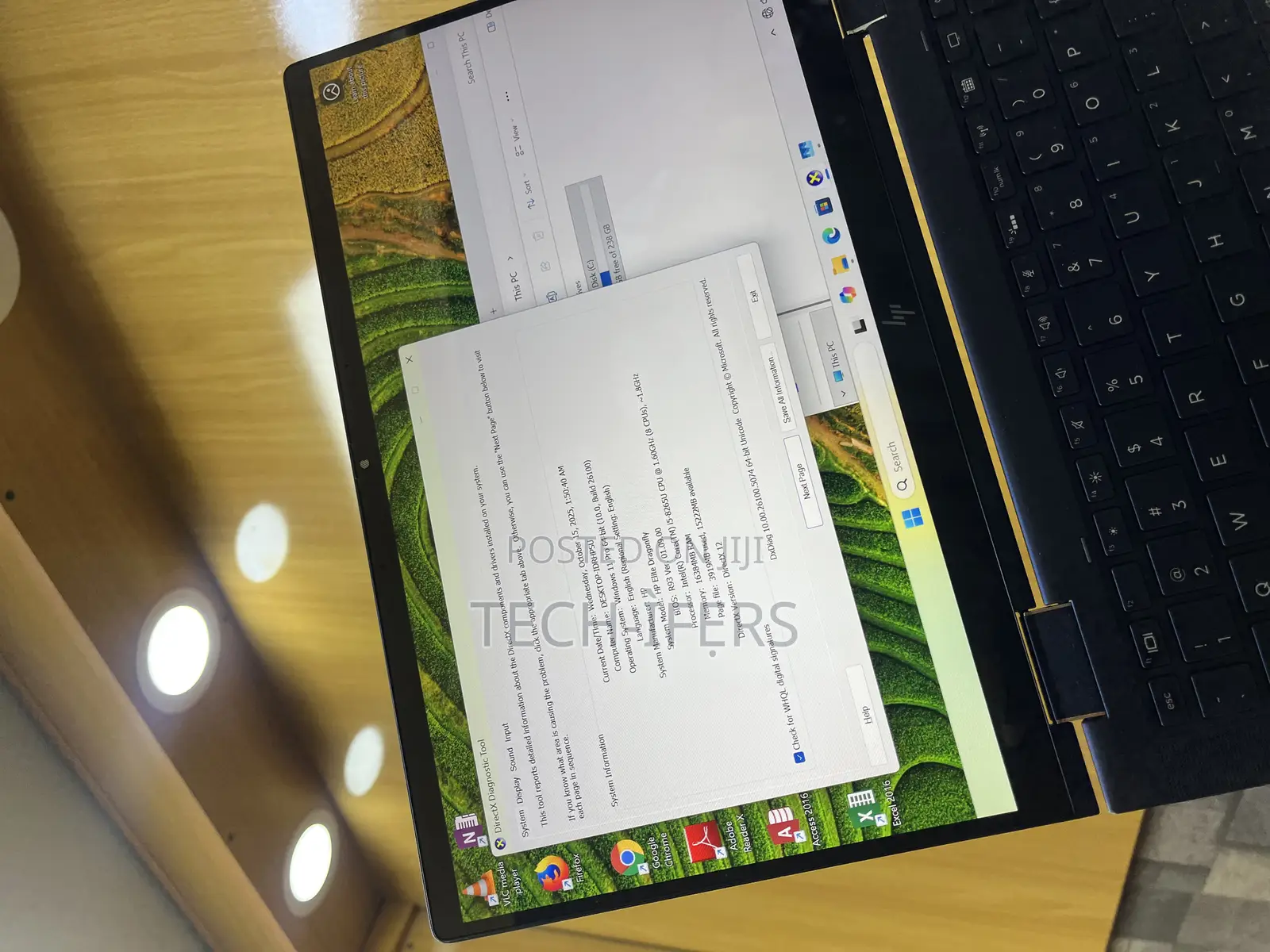 Laptop HP Elite Dragonfly x360 8th Gen 16GB Intel Core i5 SSD 256GB